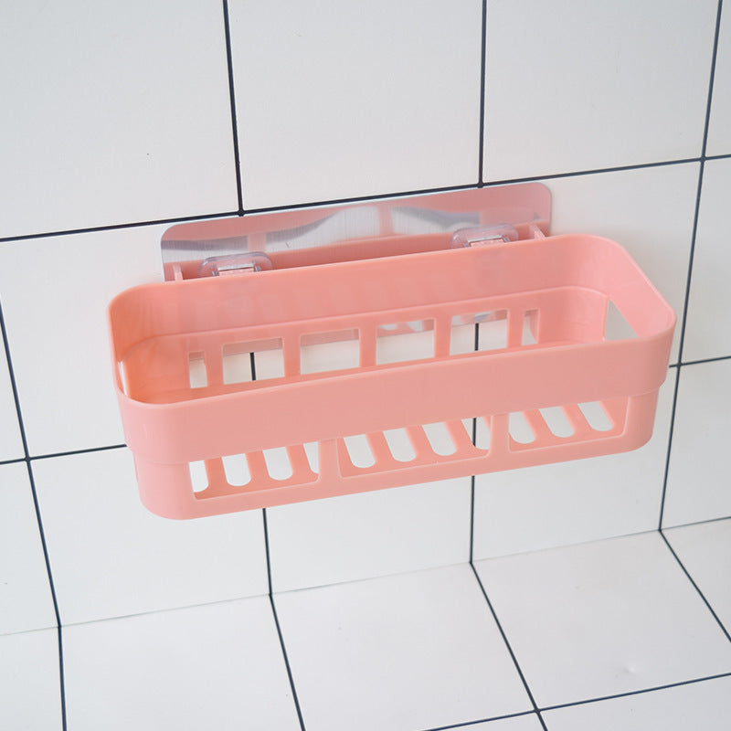 Bathroom wall-mounted shelf punching-free and non-marking toiletry storage rack toilet and toilet storage rack