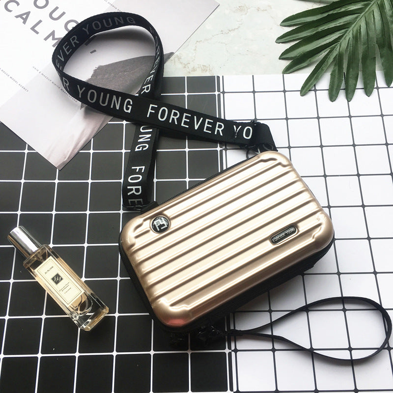 Factory direct sales seven inch cosmetic bag hard shell toiletry bag travel clutch bag portable storage bag PC mini suitcase