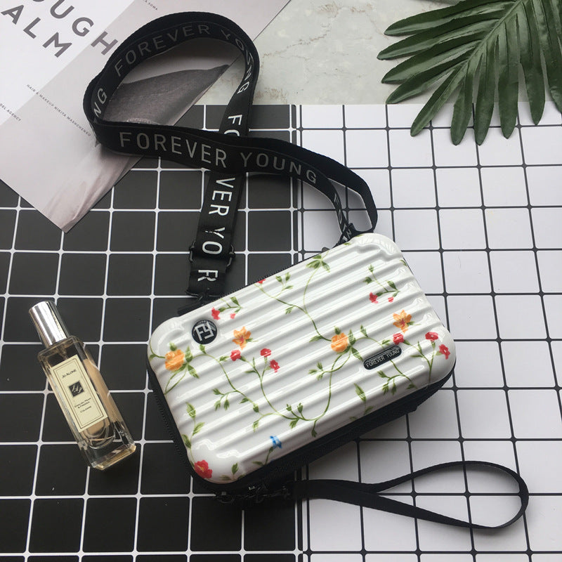 Factory direct sales seven inch cosmetic bag hard shell toiletry bag travel clutch bag portable storage bag PC mini suitcase