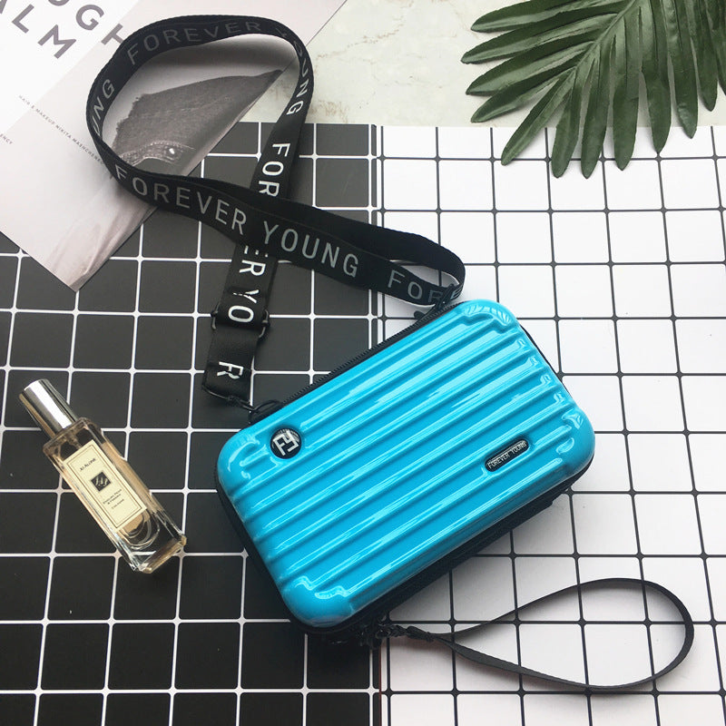Factory direct sales seven inch cosmetic bag hard shell toiletry bag travel clutch bag portable storage bag PC mini suitcase