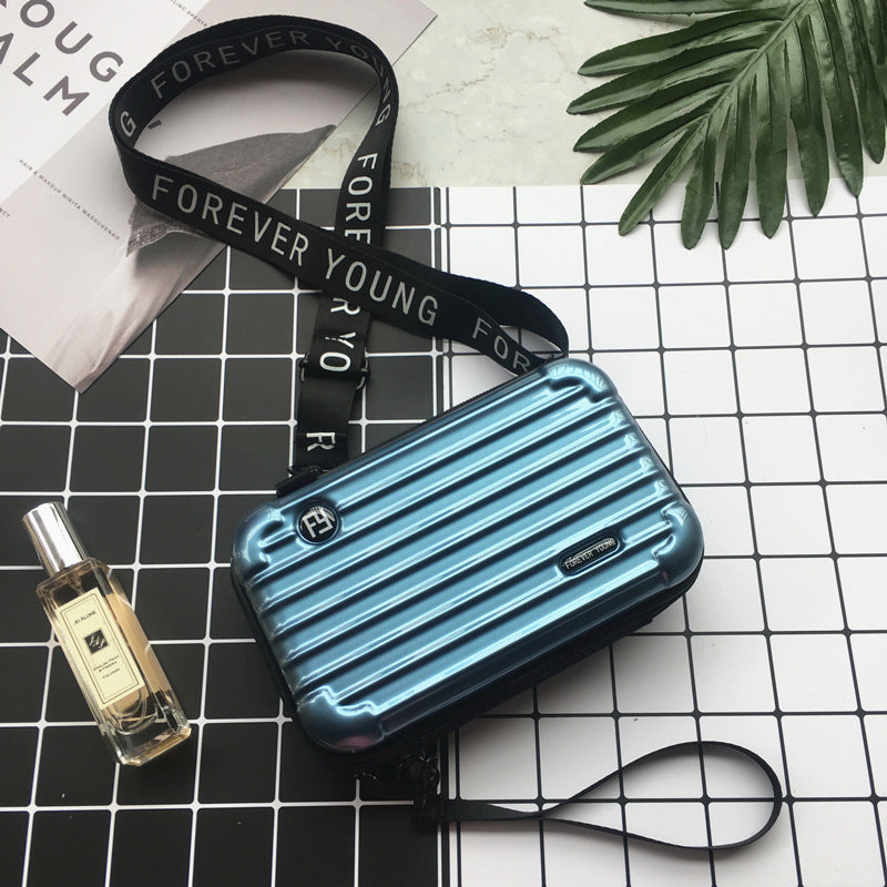 Factory direct sales seven inch cosmetic bag hard shell toiletry bag travel clutch bag portable storage bag PC mini suitcase