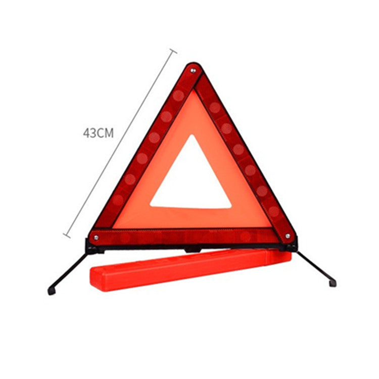 Car tripod warning signs, vehicle safety emergency supplies, car reflective fault folding parking tripod set