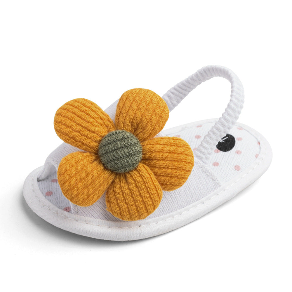 Summer Sunflower Baby Sandals 0-1 Years Old Soft Sole Toddler Shoes Baby Shoes Baby Shoes L019