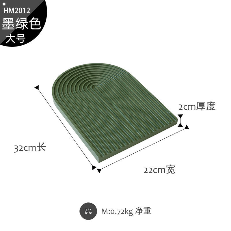 Morandi color water ripple cutting board