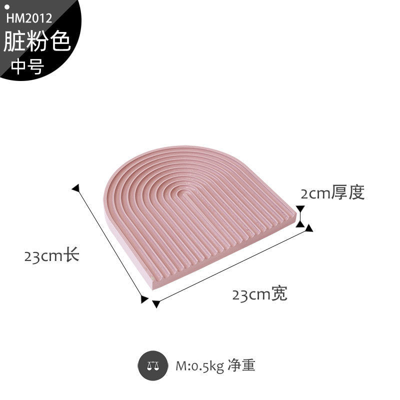 Morandi color water ripple cutting board
