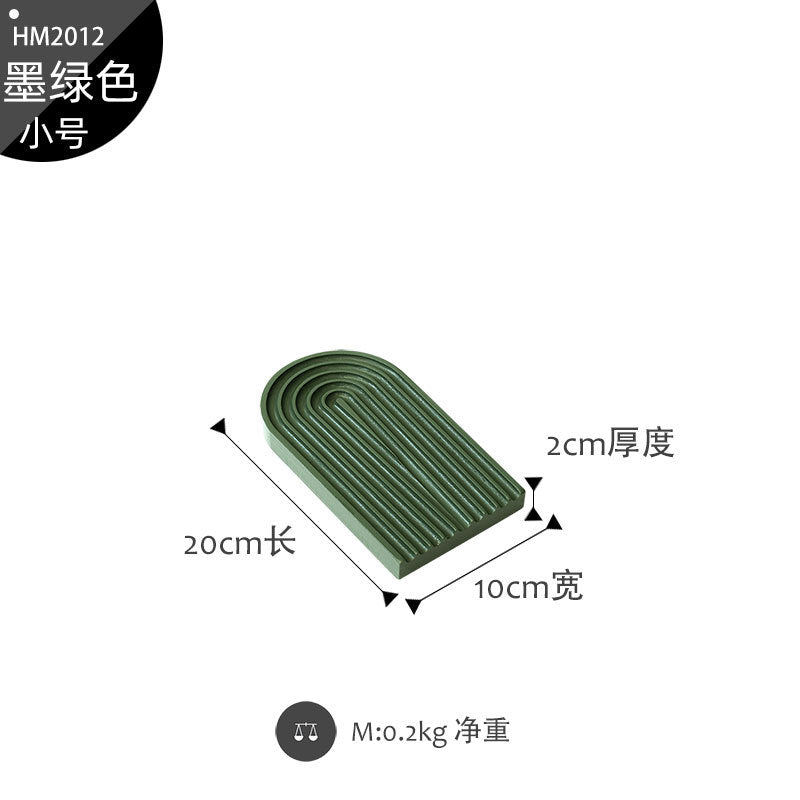 Morandi color water ripple cutting board