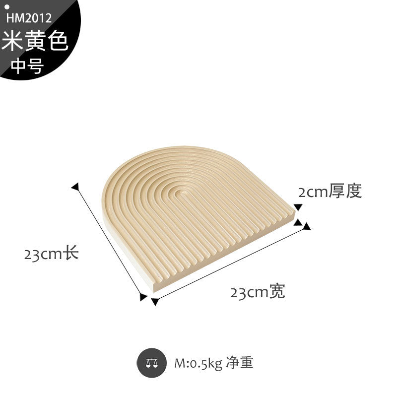 Morandi color water ripple cutting board