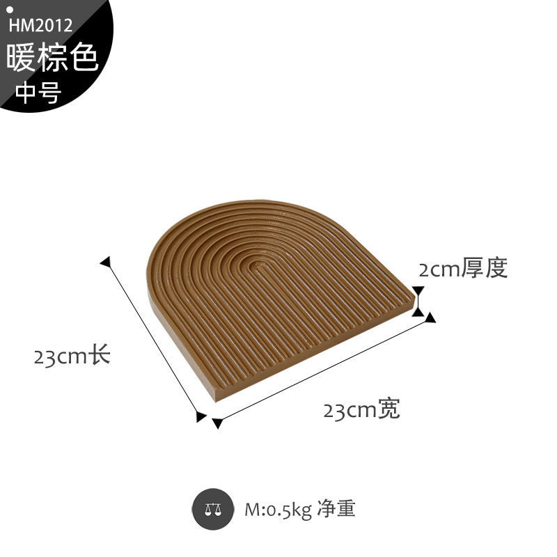 Morandi color water ripple cutting board