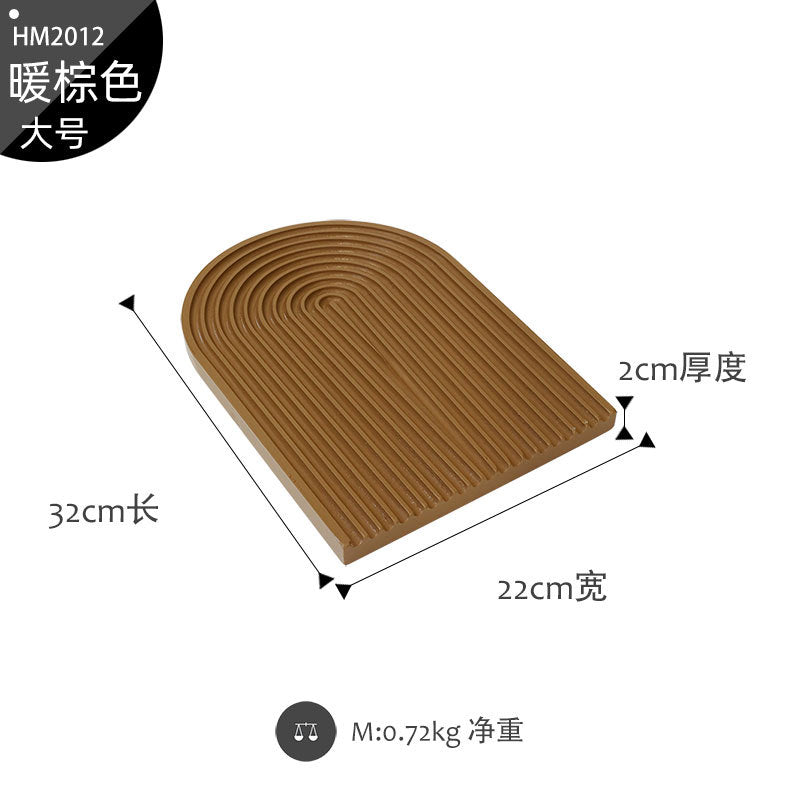 Morandi color water ripple cutting board