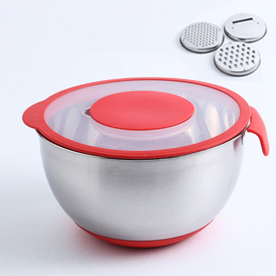 Stainless steel beaten egg bowl