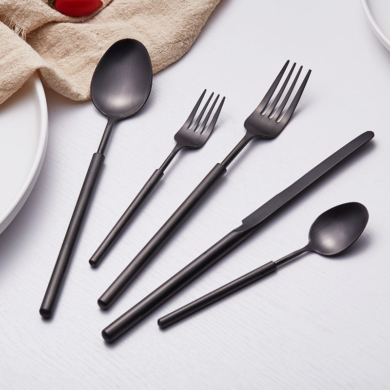 Food grade 304 stainless steel western tableware set gentleman series fork and spoon combination hotel B&B wholesale special