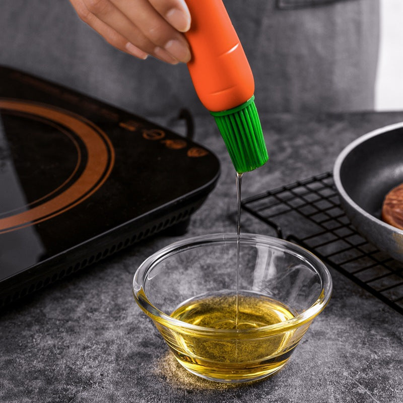 Barbecue oil brush