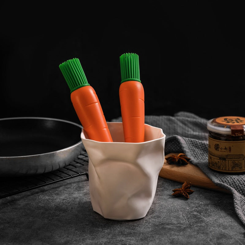 Barbecue oil brush