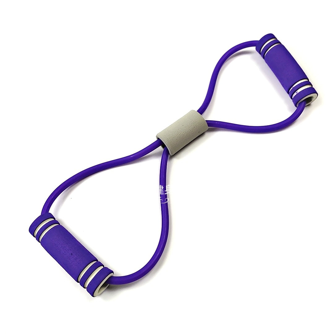 Figure 8 pull rope male and female chest expander, open shoulder beauty back training pull belt, yoga stretch rope, figure 8 puller