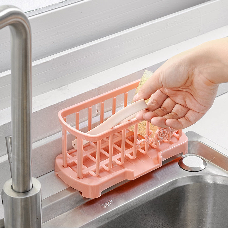 Patented household rag rack, kitchen supplies, countertop cleaning, drain rack, sink storage rack, household sponge storage rack