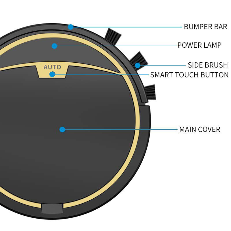 Remote control sweeper route planning slim intelligent sweeping robot automatic vacuum cleaner suction sweeper