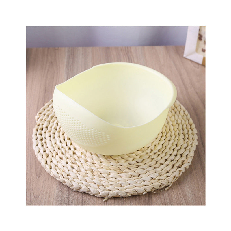 Plastic rice washing basin lazy creative kitchen thickening rice washing sieve drain vegetable basket kitchen utensils rice washer thickening