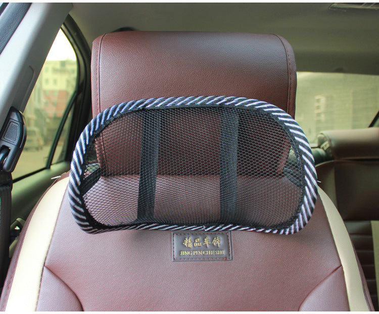 Car headrest comfortable, breathable, cool hollow neck pillow, car interior supplies, summer empty mesh mini car pillow