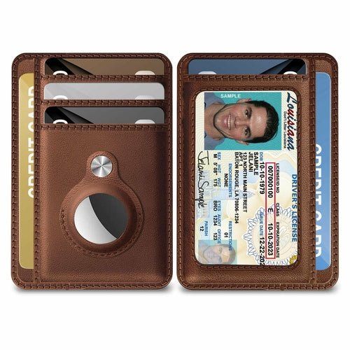 Slim Minimalist Front Pocket Wallet with Built-in Case Holder