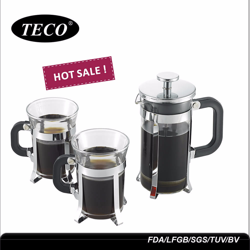 350ML Glass French Press Coffee Pot Hand Pour Set Coffee Filter Home French Press Brewing Pot