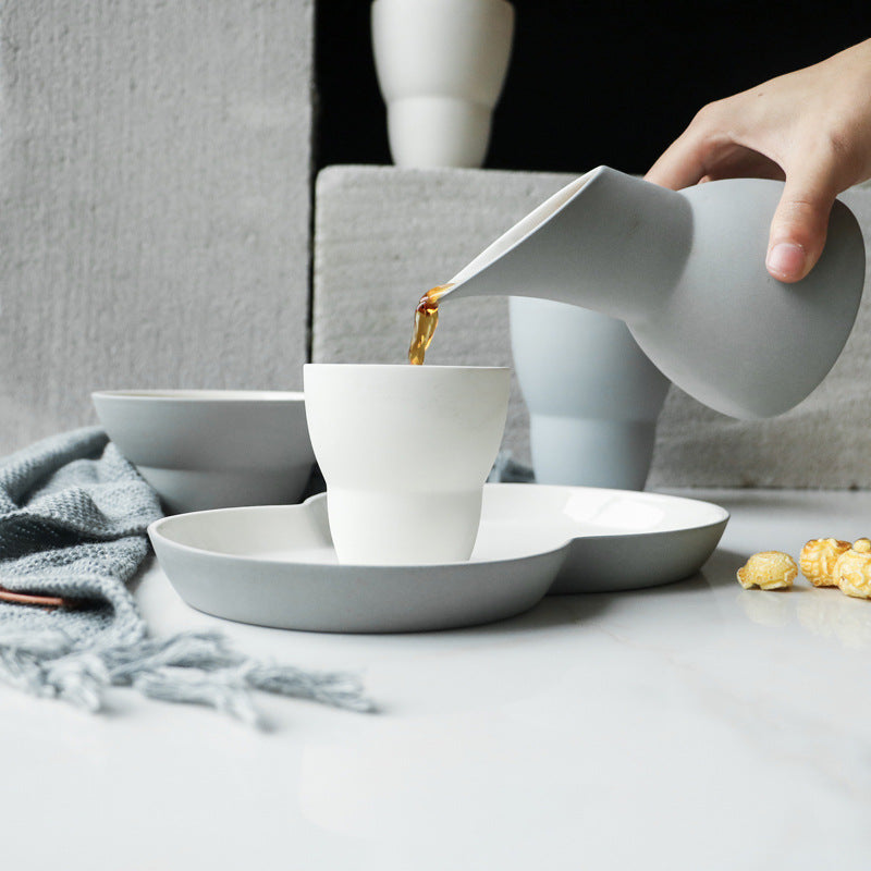 Manufacturer's breakfast dish set, new creative milk cup, western restaurant, salad bowl, hotel special dim sum plate