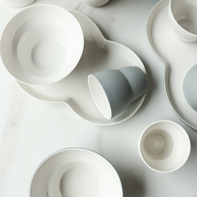 Manufacturer's breakfast dish set, new creative milk cup, western restaurant, salad bowl, hotel special dim sum plate
