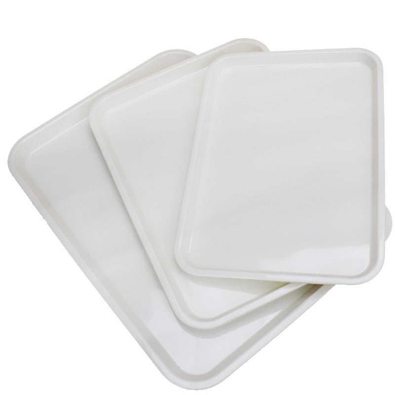white tray
