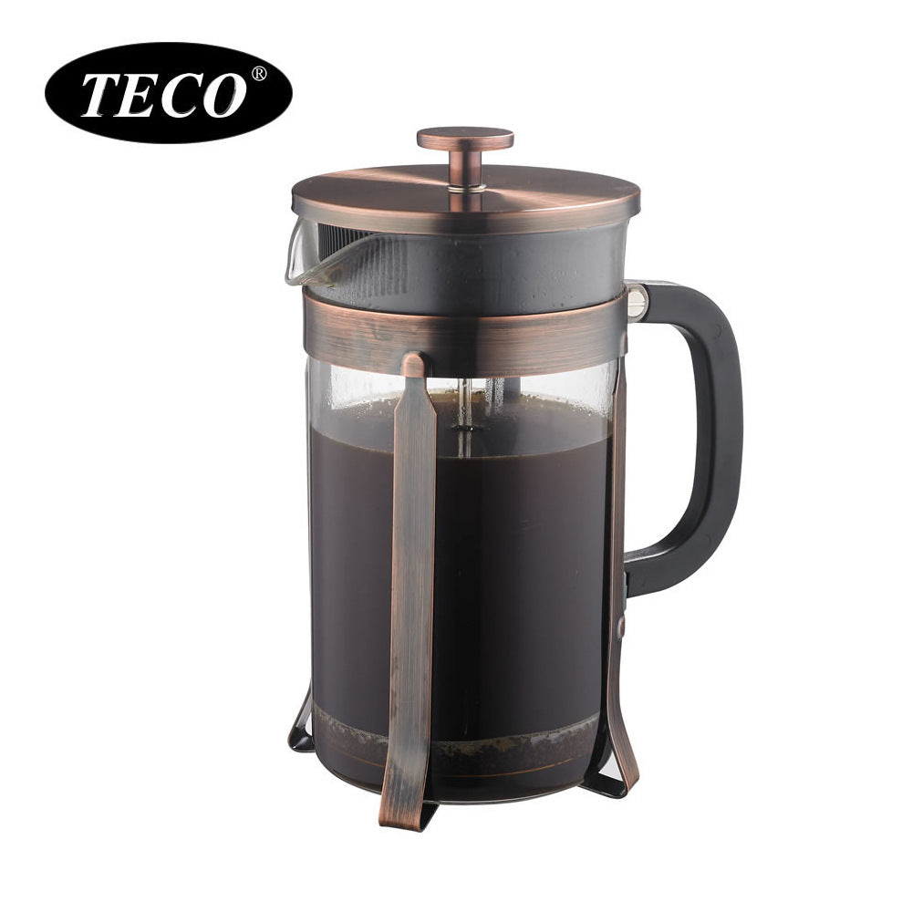 350ML Glass French Press Coffee Pot Hand Pour Set Coffee Filter Home French Press Brewing Pot