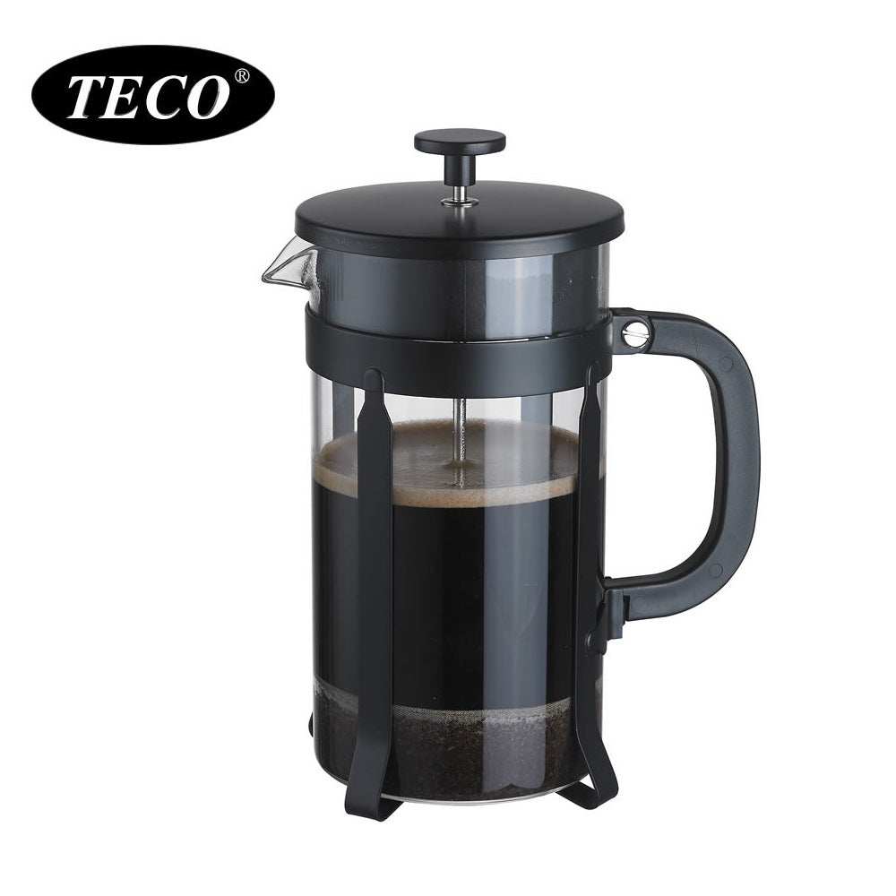 350ML Glass French Press Coffee Pot Hand Pour Set Coffee Filter Home French Press Brewing Pot