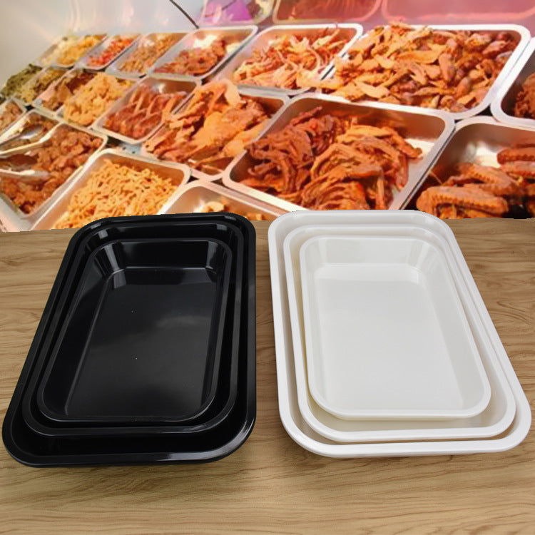 white tray