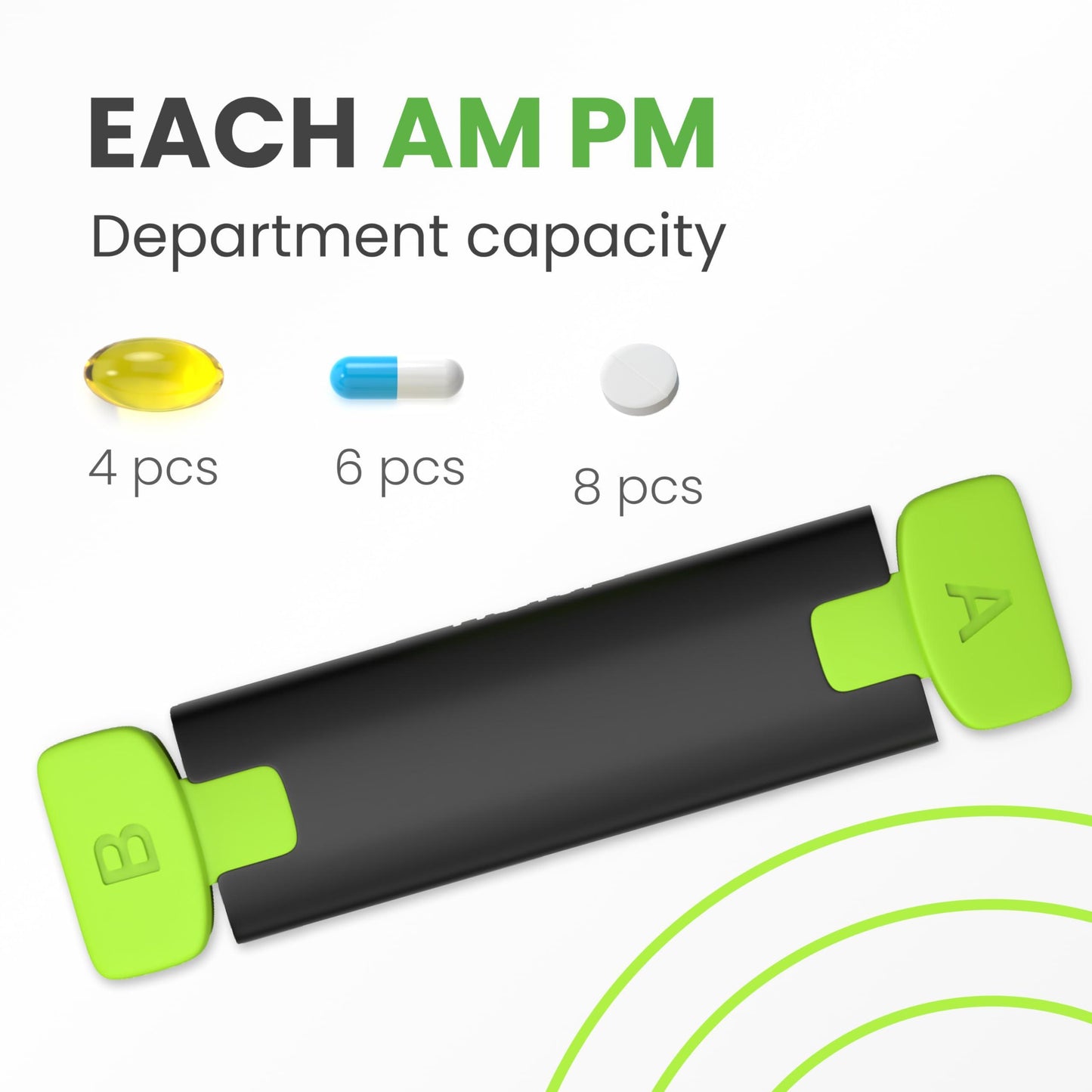 Weekly Pill Organizer 2 Times a Day Pill Box 7 Day Am Pm Travel