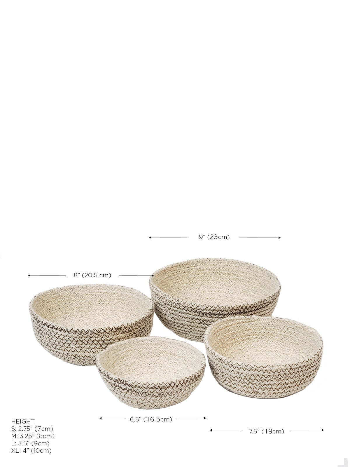 Amari Round Bowl - Brown (Set of 4)