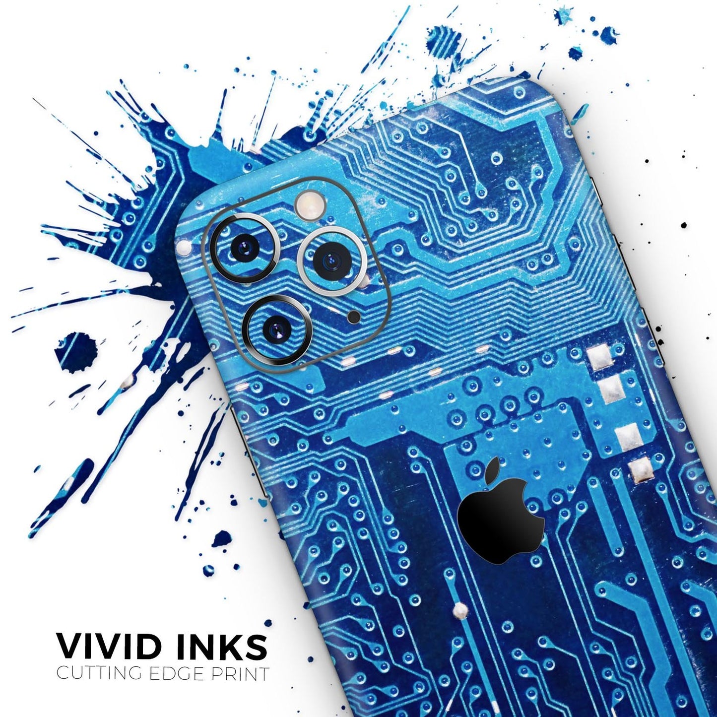 Blue Circuit Board V1 - Skin-Kit compatible with the Apple iPhone 13,