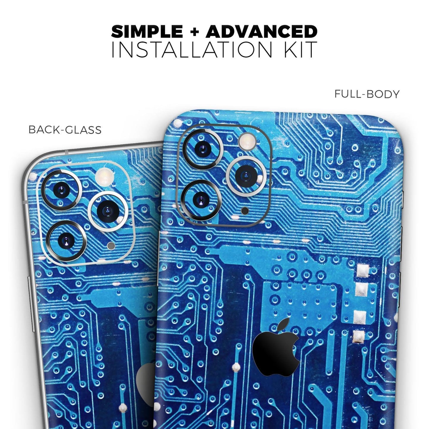 Blue Circuit Board V1 - Skin-Kit compatible with the Apple iPhone 13,