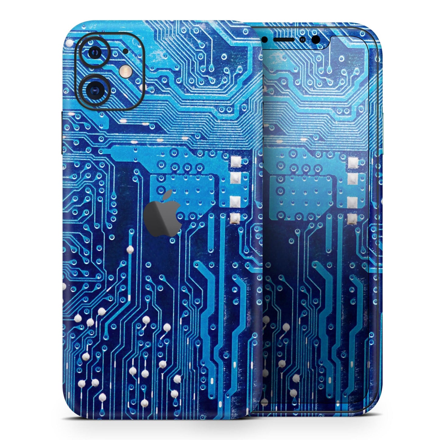 Blue Circuit Board V1 - Skin-Kit compatible with the Apple iPhone 13,