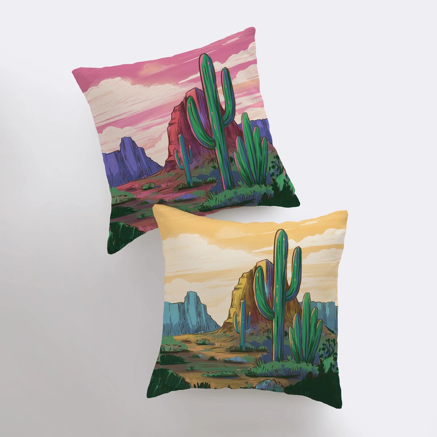 Desert Art | Arizona Sunrise and Sunset | Desert Cactus | Arizona