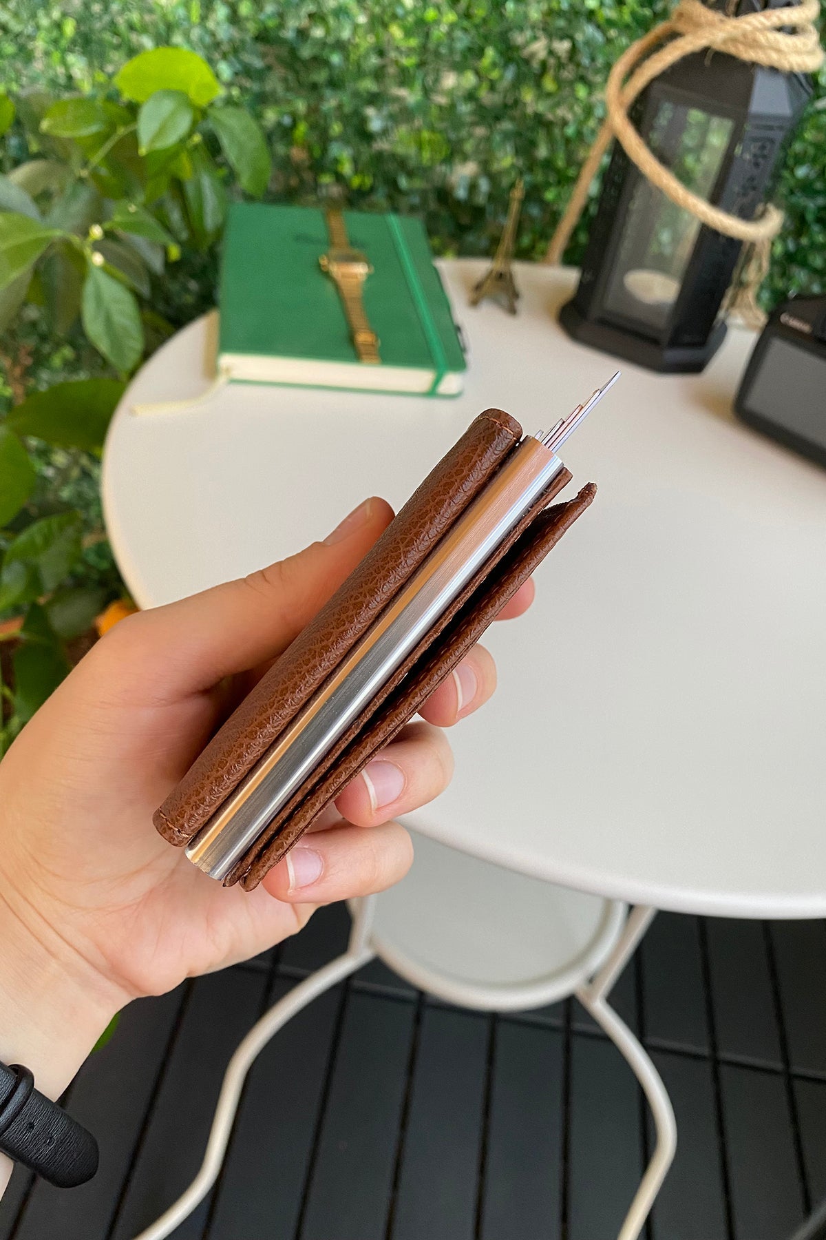 Agara – PU Leather RFID Mechanism Card Holder/Wallet