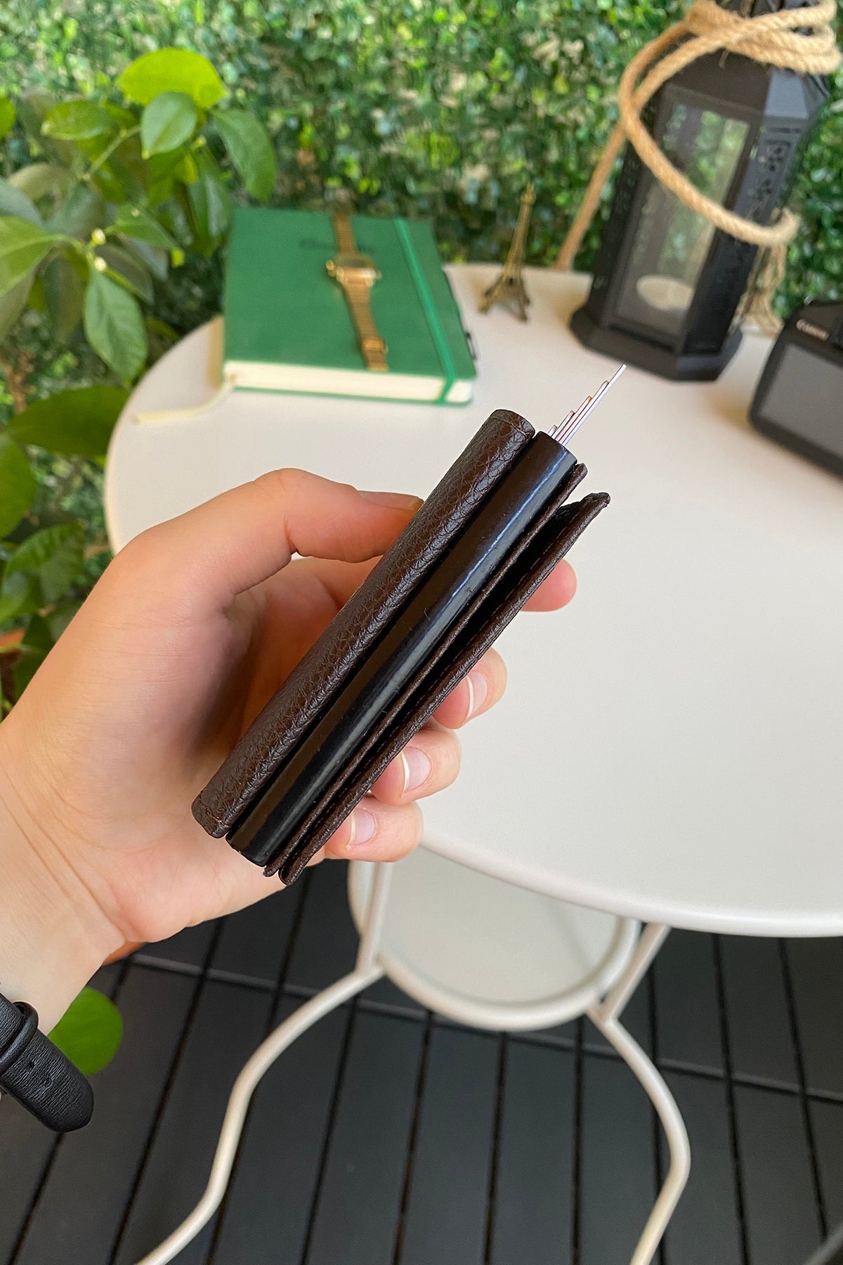 Agara – PU Leather RFID Mechanism Card Holder/Wallet