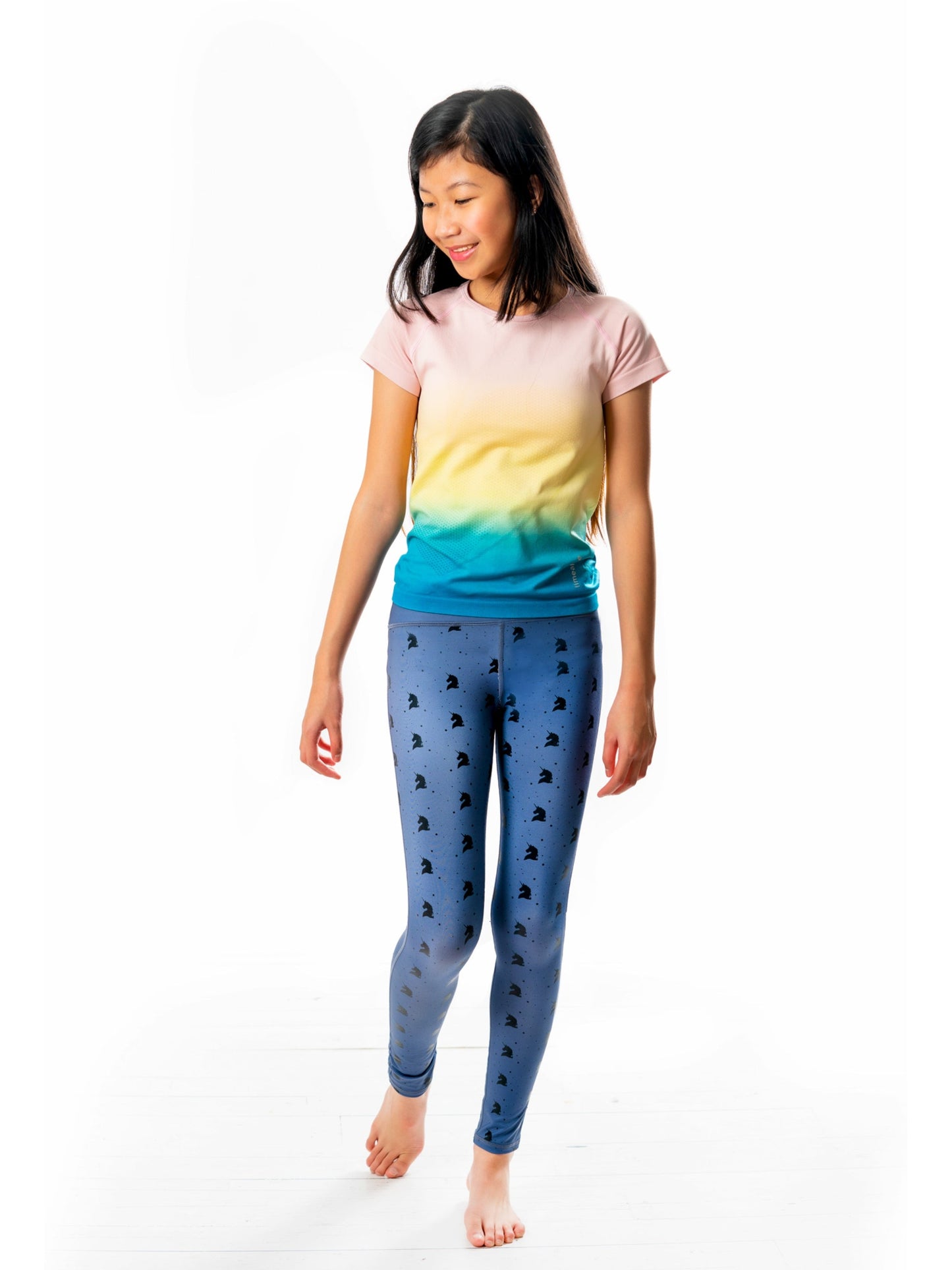 Girls Printed Leggings - Leena | Limeapple