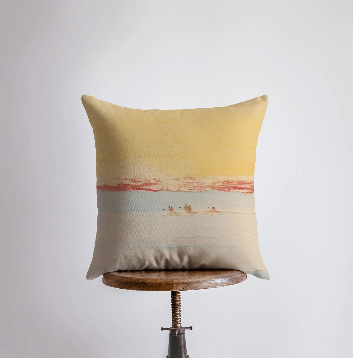 Morning Surf | Abstract | Gouache Painting | Coastline Ocean | Throw