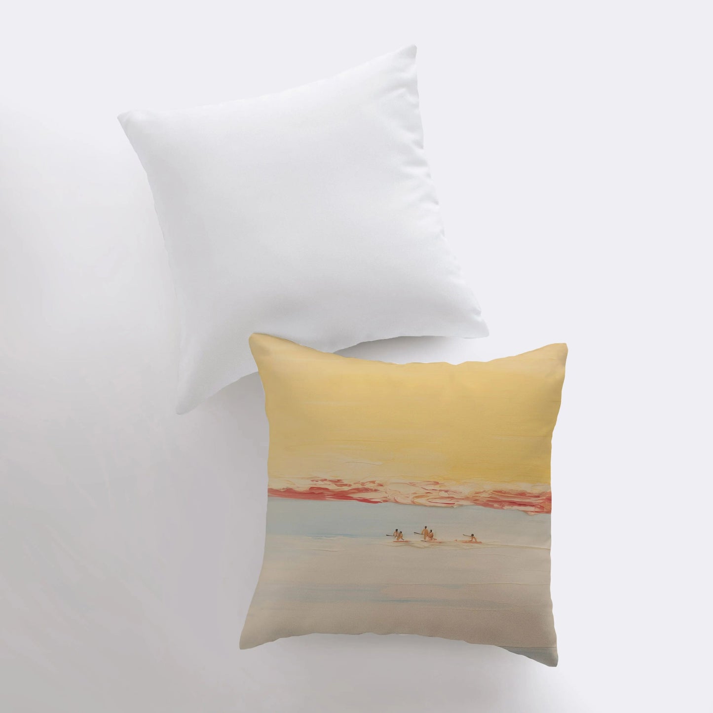 Morning Surf | Abstract | Gouache Painting | Coastline Ocean | Throw