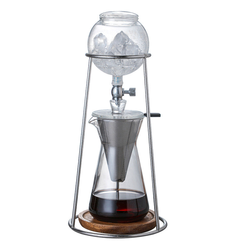 Factory Wholesale Glass Cold Brew Coffee Maker Glass Coffee Maker Set Ice Drop Coffee Maker Hand Brew Coffee Maker