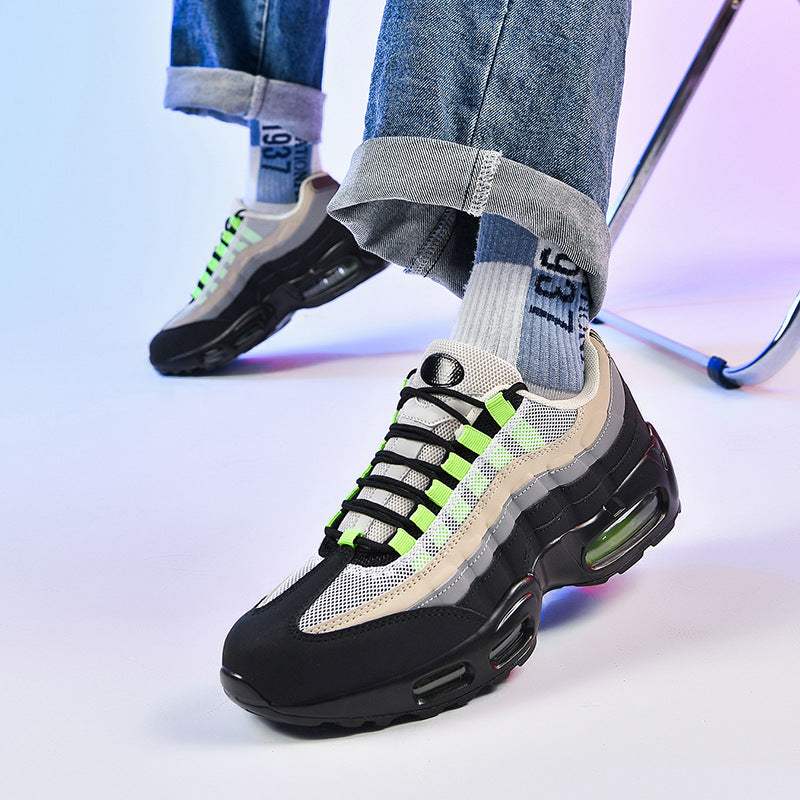 Cross-border new fashion sneakers, couple air cushions, versatile trendy shoes, men's breathable casual shoes, one drop delivery NK95