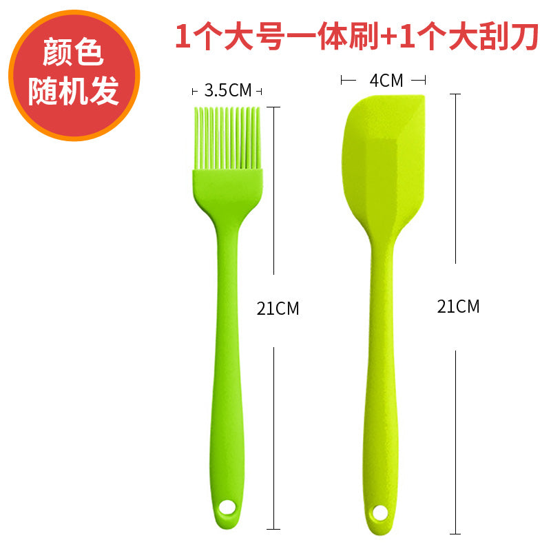 Silicone integrated oil brush