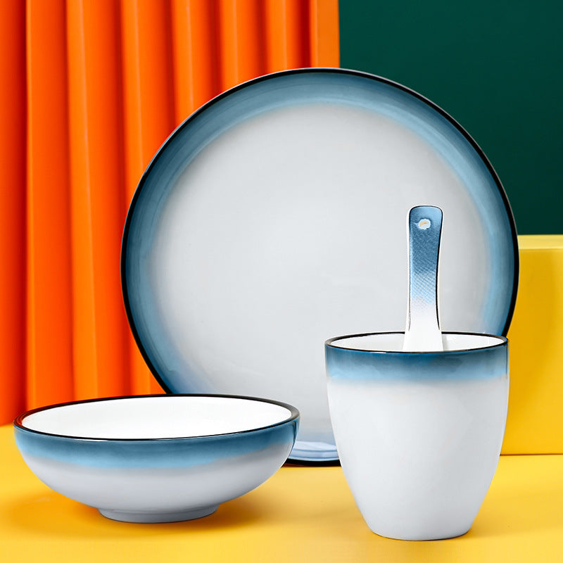Hotel cutlery set, four pieces of dishes