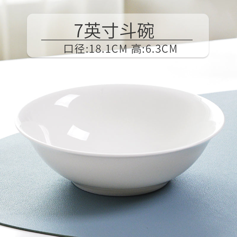 White noodle bowl