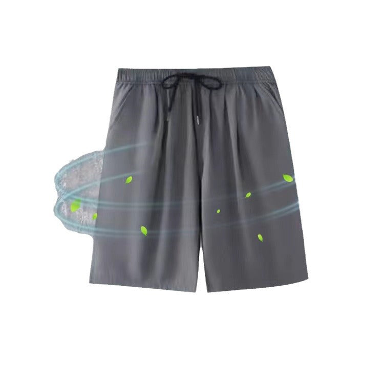 Manufacturers wholesale summer casual sports five-point pants men's ice wire mesh thin camouflage pants loose large size casual running