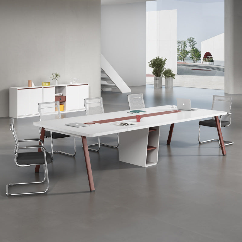 Office desk, 6 people, 4 people, conference table, simple and modern training negotiation table, meeting room, small long table combination,Meeting table