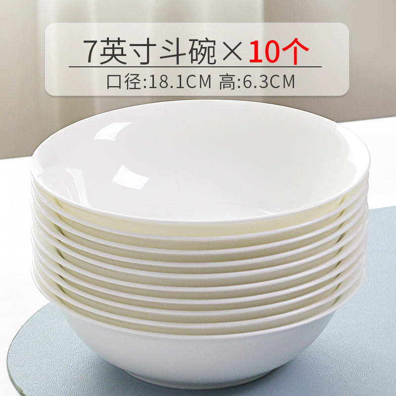 White noodle bowl