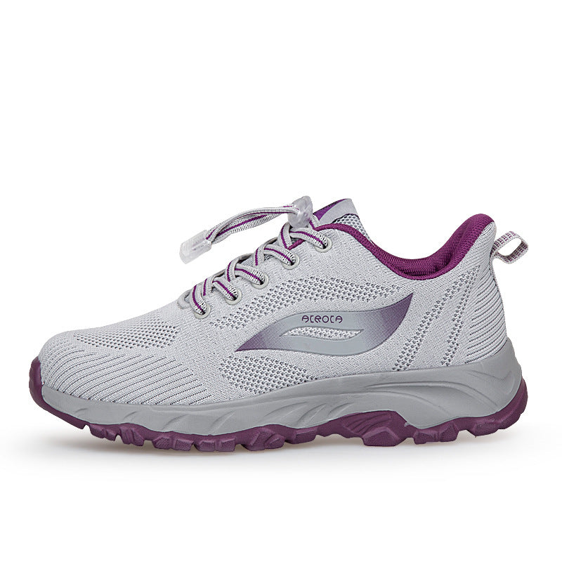 Spring new non-slip shoes for the elderly Middle and elderly walking shoes fashion lightweight shoes women's shoes mom shoes for men casual shoes